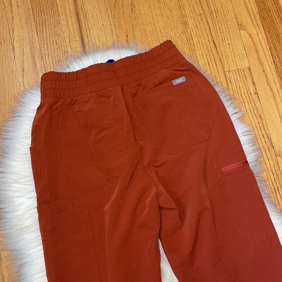 Figs Fall Orange Yola Scrub Pants - Picture 5 of 5